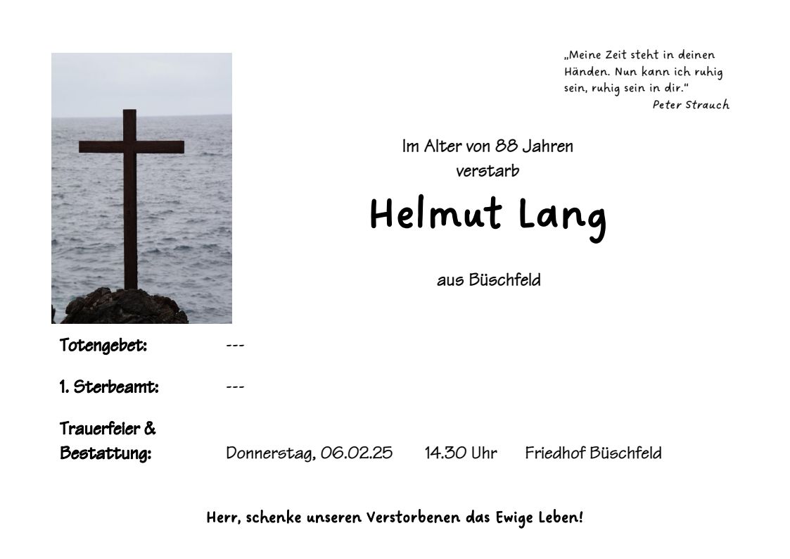 Bü Helmut Lang